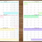 Monday Start Large Single Quarter Wall Calendar With Three Months | Start On Any Month | 24" x 36" or 16" x 24" | Physical Print