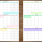 Monday Start Large Single Quarter Wall Calendar With Three Months | Start On Any Month | 24" x 36" or 16" x 24" | Physical Print