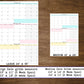 Monday Start Large Single Quarter Wall Calendar With Three Months | Start On Any Month | 24" x 36" or 16" x 24" | Physical Print
