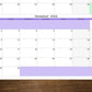 Monday Start Large Single Quarter Wall Calendar With Three Months | Start On Any Month | 24" x 36" or 16" x 24" | Physical Print