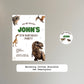 Happy Birthday Round Stickers Style D, Dinosaur Theme, Gift Card Envelope Seals, Gift Wrap Stickers, 2" Circle Stickers