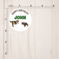 Happy Birthday Round Stickers Style D, Dinosaur Theme, Gift Card Envelope Seals, Gift Wrap Stickers, 2" Circle Stickers