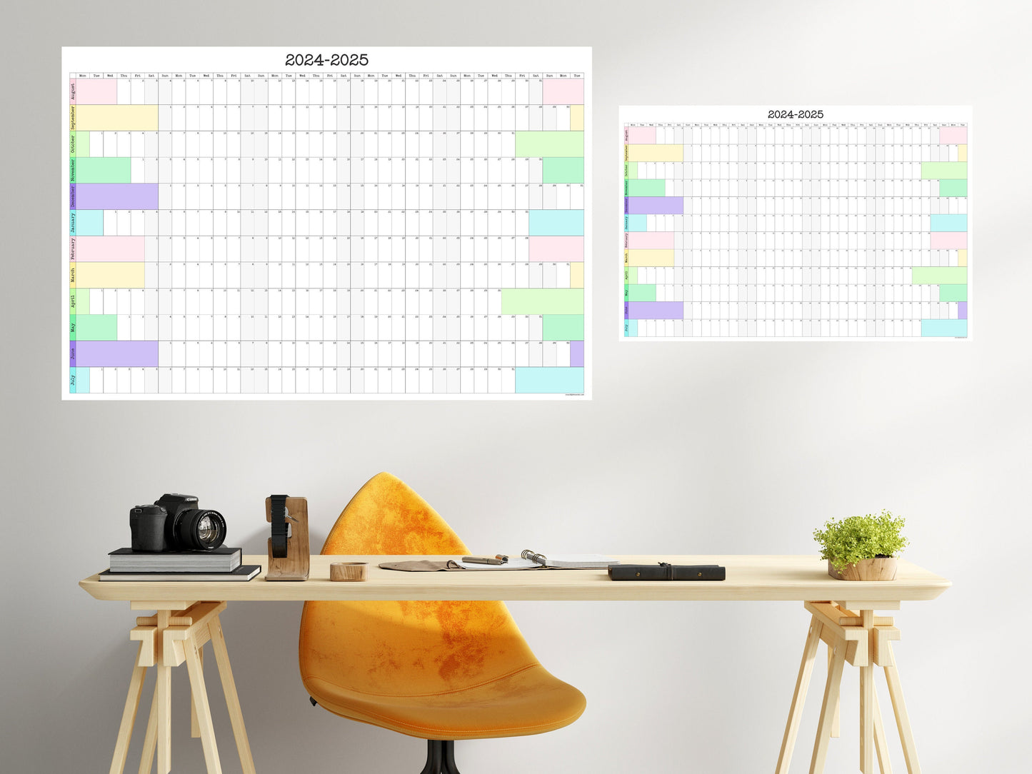 Large 2026-2027 Academic Wall Calendar – Minimalist Annual Planner