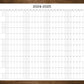Large 2026-2027 Academic Wall Calendar – Minimalist Annual Planner