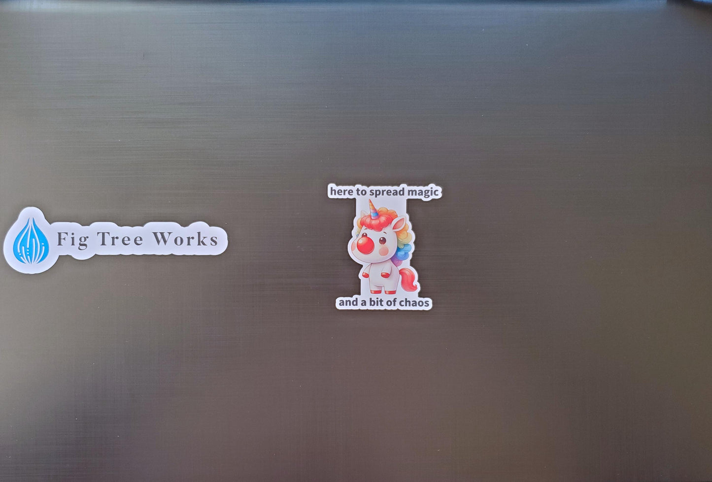 Unicorn Clown Here to Spread Magic and a Bit of Chaos Vinyl Sticker | Unicorn Sticker | Clown Sticker | Die Cut, Glossy Vinyl