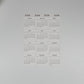 Micro Calendar Stickers