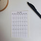 Small Calendar Stickers for Planners and Journals 2023, 2024, & 2025 | Start On Any Month | Monthly Sticker, Die Cut, Matte Finish, 3" x 5"