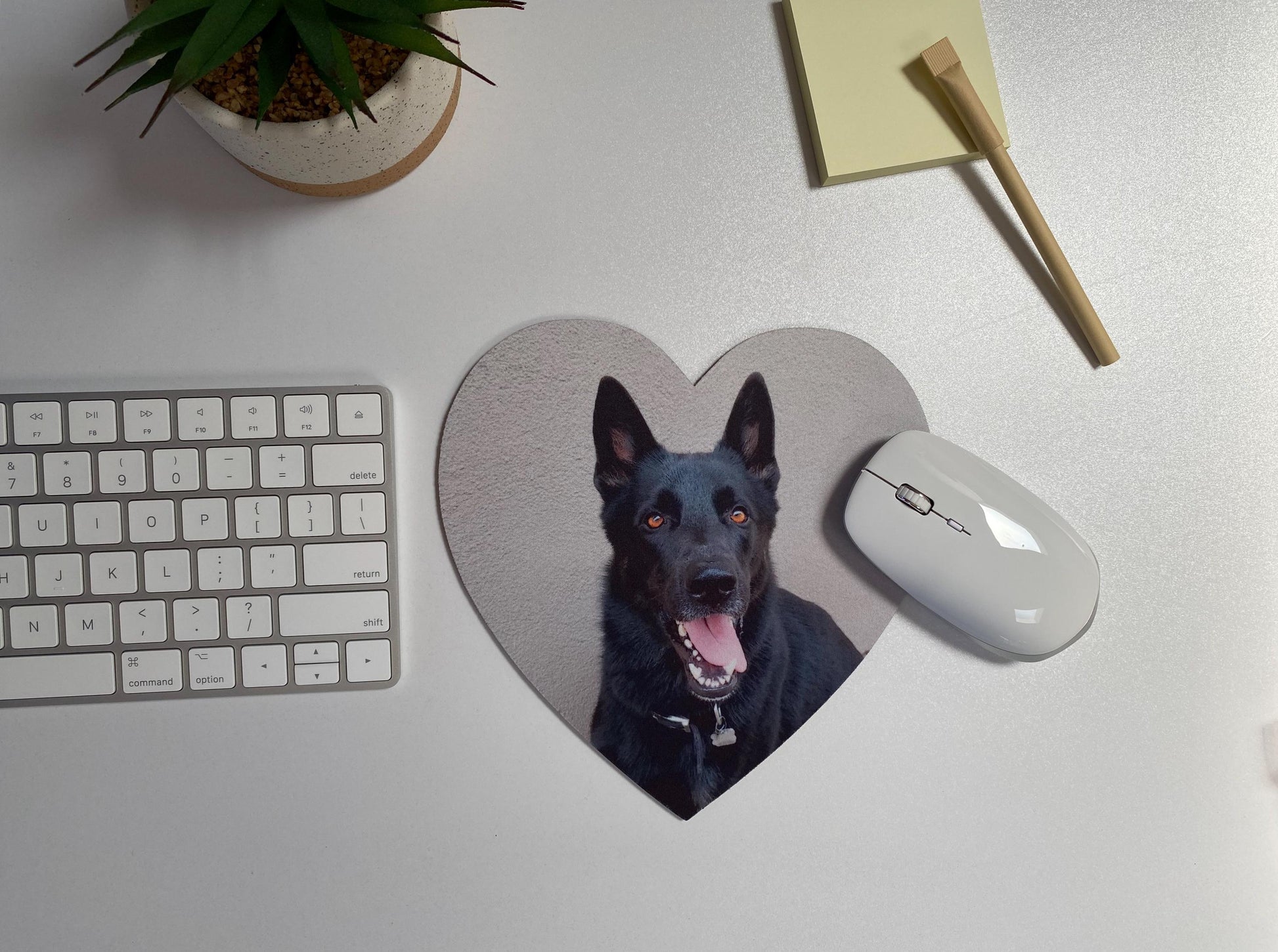 Custom Photo Heart Mouse Pad