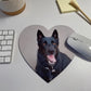 Custom Photo Heart Mouse Pad