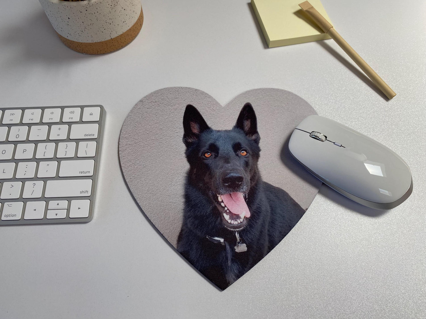 Custom Photo Heart Mouse Pad