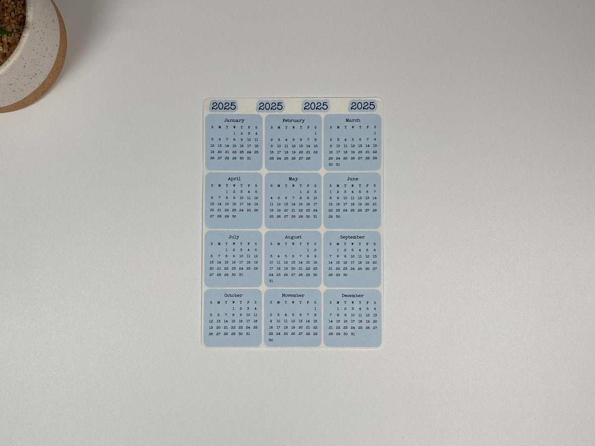 Micro Calendar Stickers
