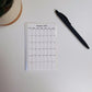 Small Calendar Stickers for Planners and Journals 2023, 2024, & 2025 | Start On Any Month | Monthly Sticker, Die Cut, Matte Finish, 3" x 5"