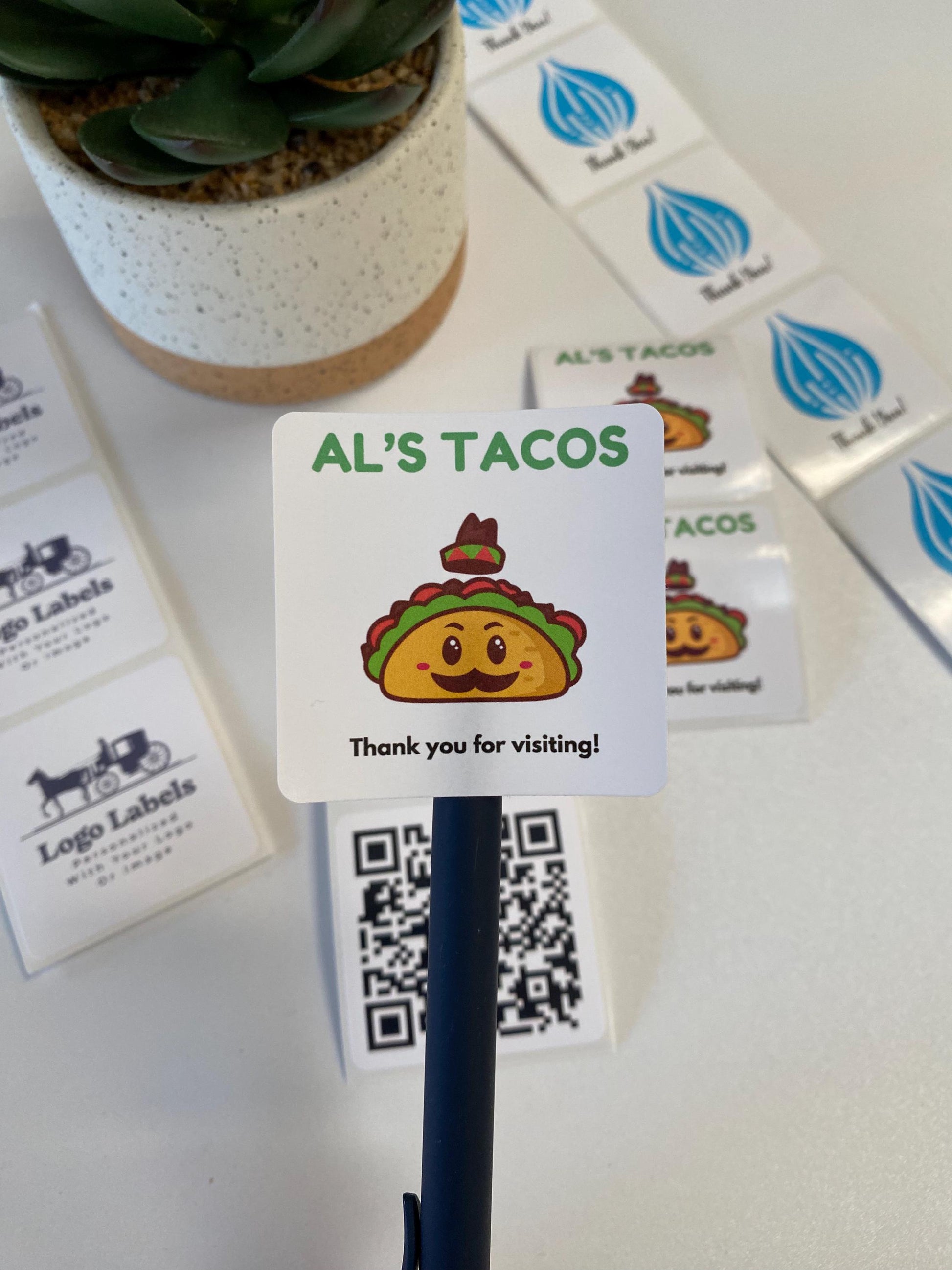 Custom Stickers From Your Design Or Text - 2" Square, 2" x 1", or 3" x 1"