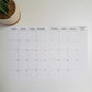 Large Two Page Calendar Stickers for Planners 2026, 2027 or 2028 | Matte Finish, B5 6.9" x 9.8" | 2 Stickers Per Month, 24 Total Stickers