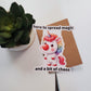 Unicorn Clown Here to Spread Magic and a Bit of Chaos Vinyl Sticker | Unicorn Sticker | Clown Sticker | Die Cut, Glossy Vinyl