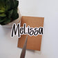 Custom Name Sticker | Vinyl Name Sticker Labels | Contour Cut, Glossy Vinyl | Font B