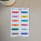 Months Banner Sticker Sheet | Months Header for Planner Stickers for Planners, Journals and Notebooks | Kiss Cut, Matte Finish | Style A