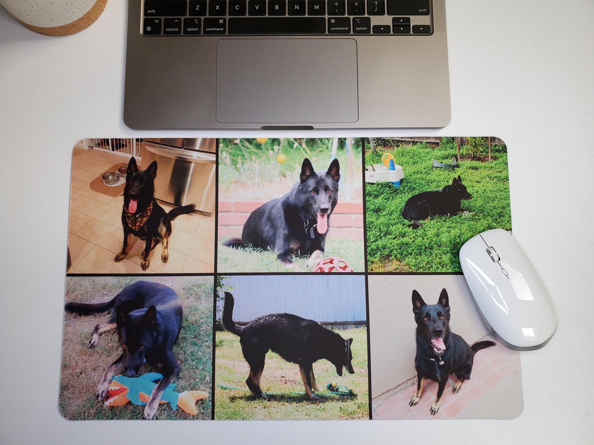 Custom Photo Collage Desk Mat 16 x 10