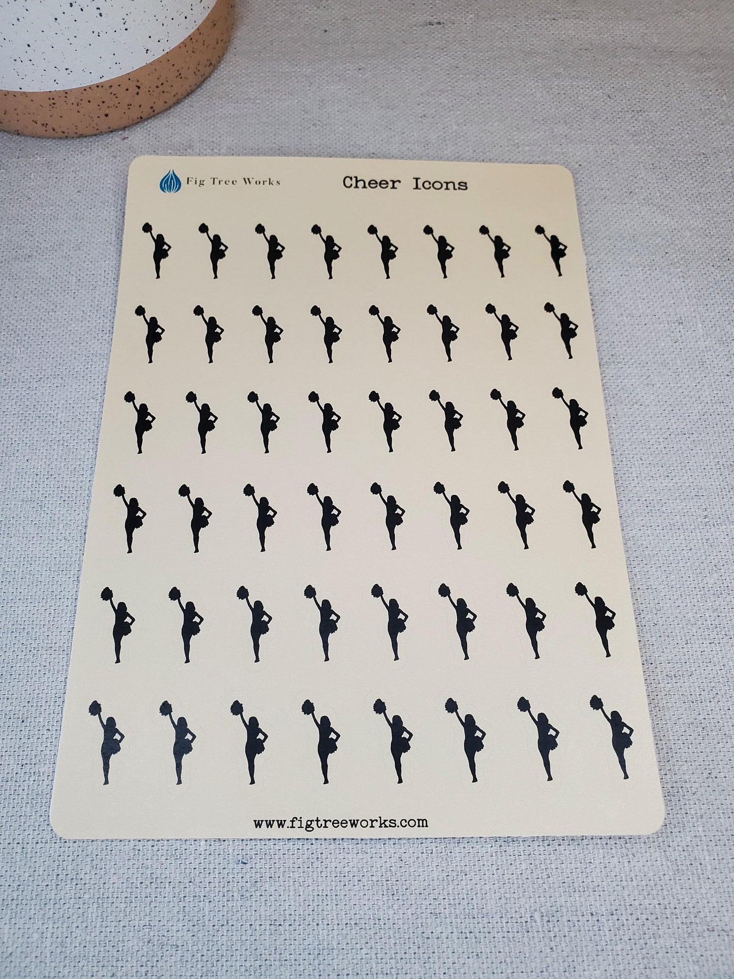 Cheerleading Icon Stickers