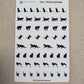 Cat Silhouettes Sticker Sheet