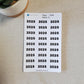 Year Stickers for Calendars, Planners, Journals | Kiss Cut, Matte Finish | Style D