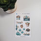 Blue and White Pumpkins Sticker Sheet