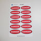 Danger Sticker Sheet