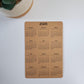 Double Sided Year At A Glance Cardstock Calendar With 2 Years 4" x 6"