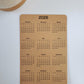Double Sided Year At A Glance Cardstock Calendar With 2 Years 4" x 6"
