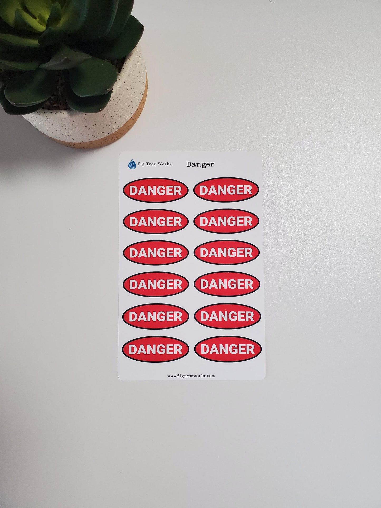 Danger Sticker Sheet