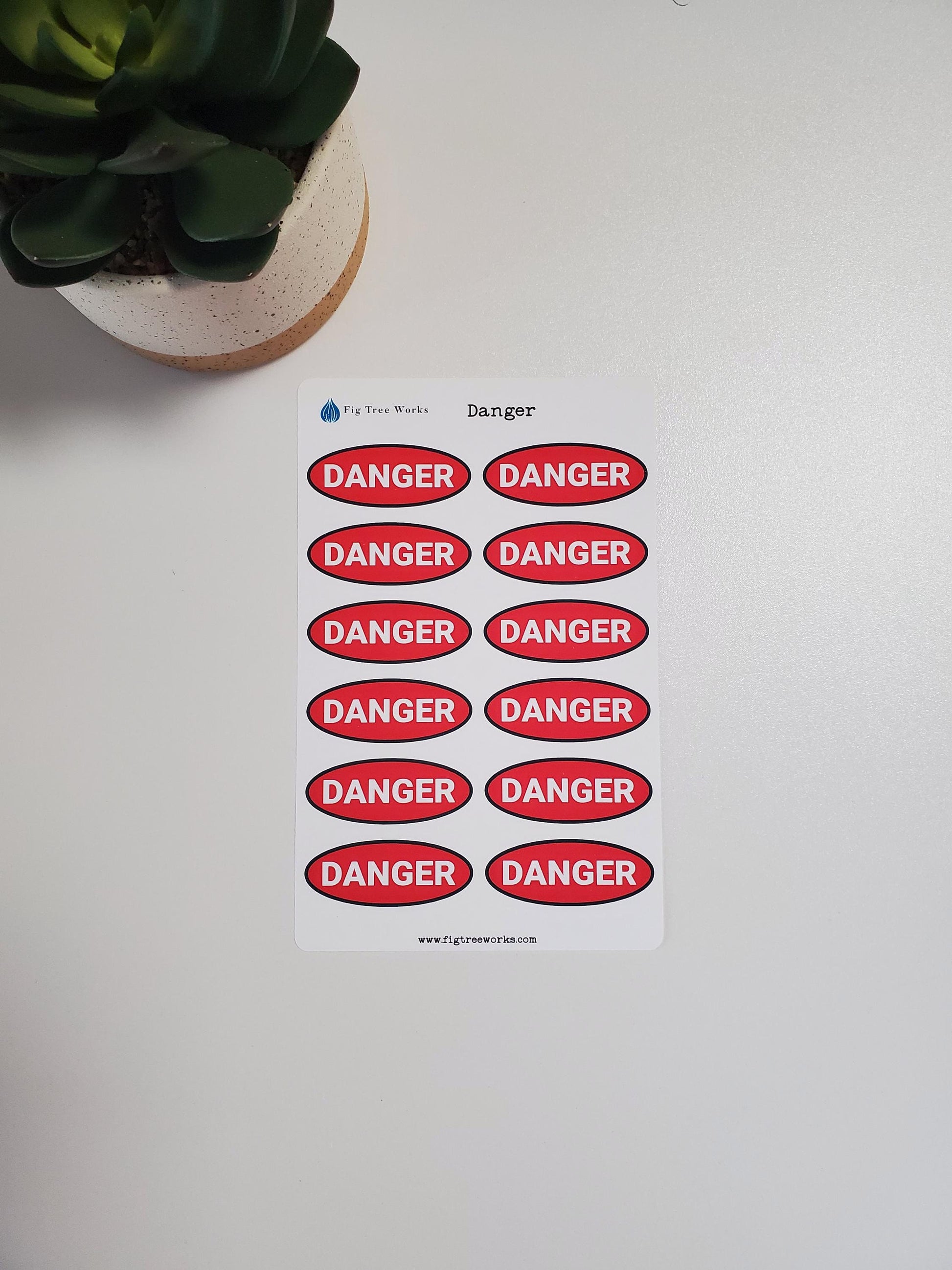 Danger Sticker Sheet