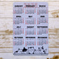 Cat Lover Calendar Magnet 4" x 6" Start On Any Month | 2025, 2026, or 2027 Year at a Glance | Magnet Calendar for Fridge | Glossy Finish