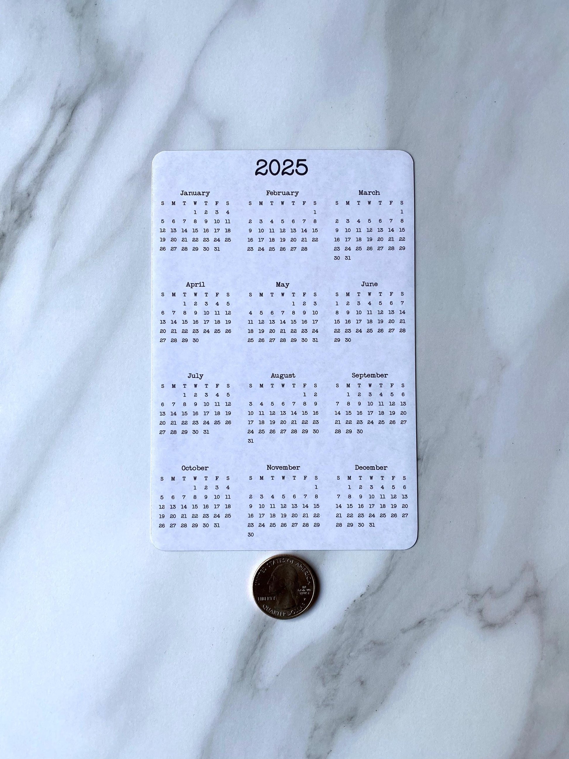 Calendar Magnet - 4" x 6"