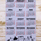 Cat Lover Calendar Magnet 4" x 6" Start On Any Month | 2025, 2026, or 2027 Year at a Glance | Magnet Calendar for Fridge | Glossy Finish