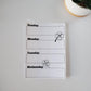 Two Page Undated Weekly Stickers Starts Sunday or Monday | Two Stickers Per Week | Clovers Shamrock Design | 5" x 7"