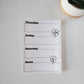 Two Page Undated Weekly Stickers Starts Sunday or Monday | Two Stickers Per Week | Clovers Shamrock Design | 5" x 7"