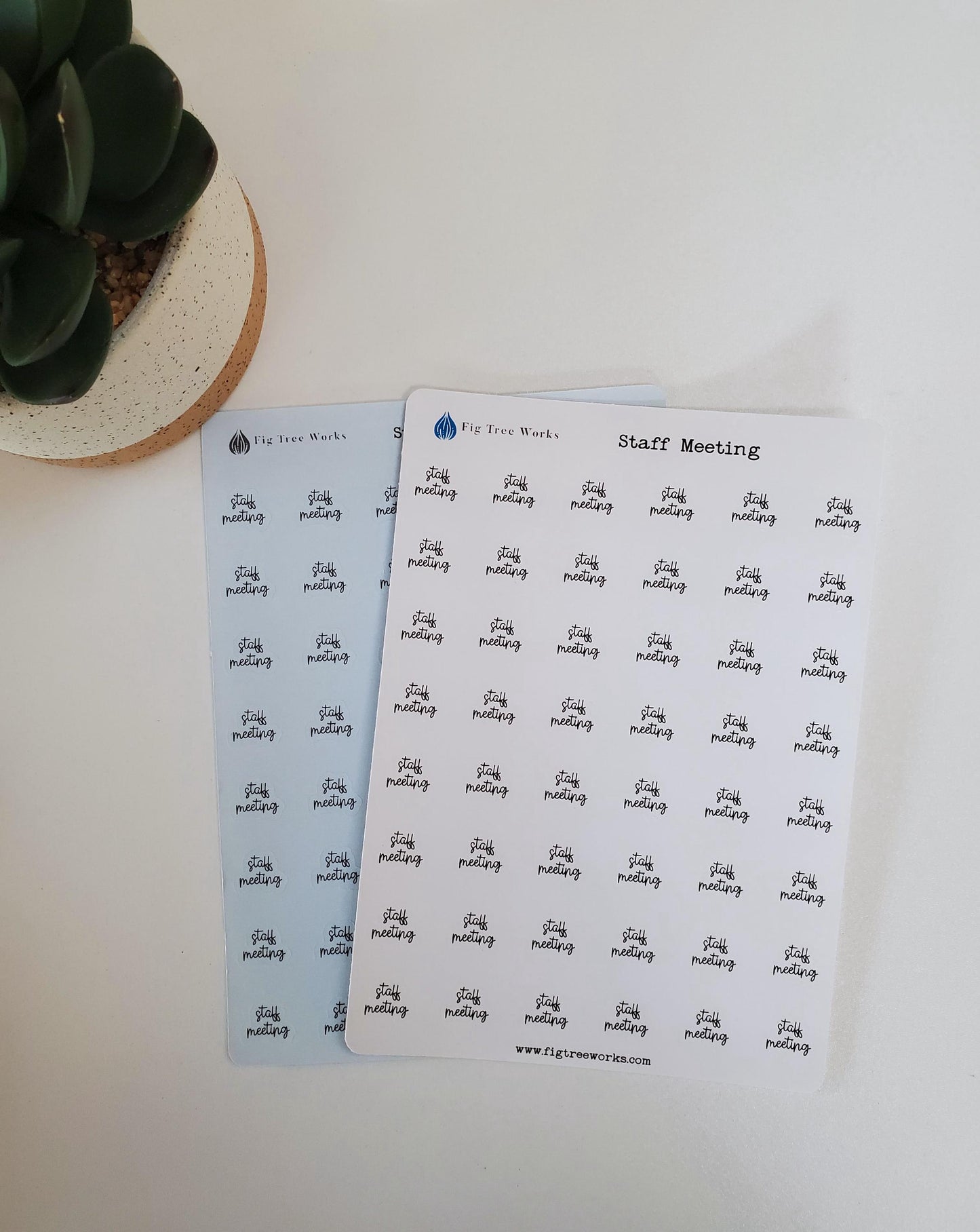 Staff Meeting Script Stickers