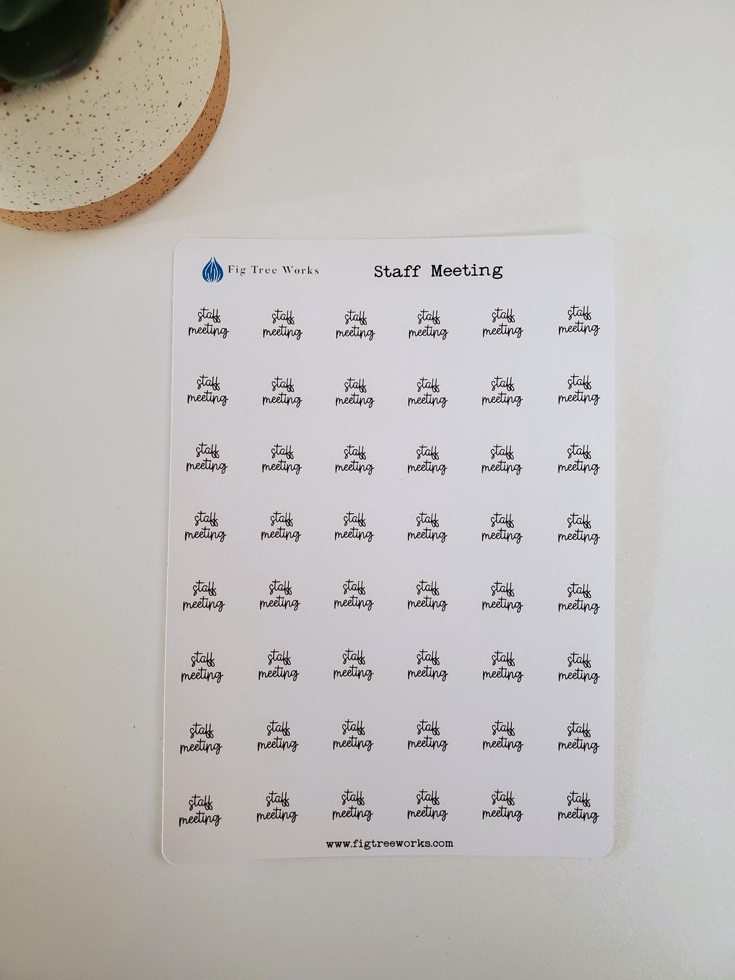Staff Meeting Script Stickers
