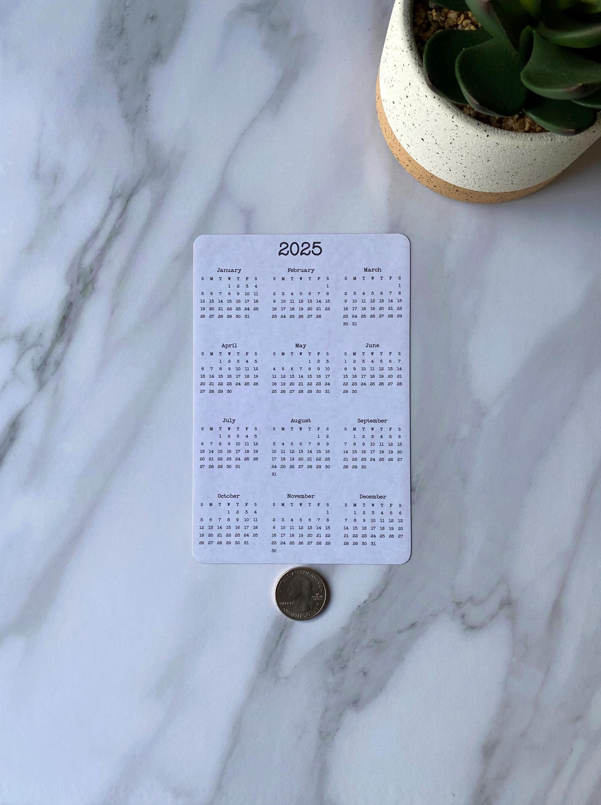 Calendar Magnet - 4" x 6"