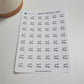Speech Therapy Stickers | Appointment Reminder Stickers for Calendars, Planners, Agendas | Mini Scripts | Style A
