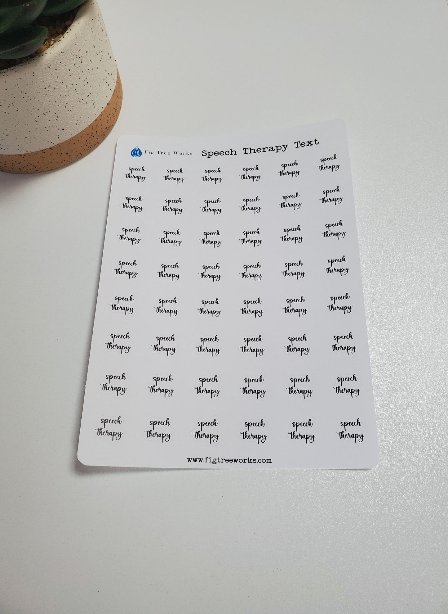 Speech Therapy Stickers | Appointment Reminder Stickers for Calendars, Planners, Agendas | Mini Scripts | Style A