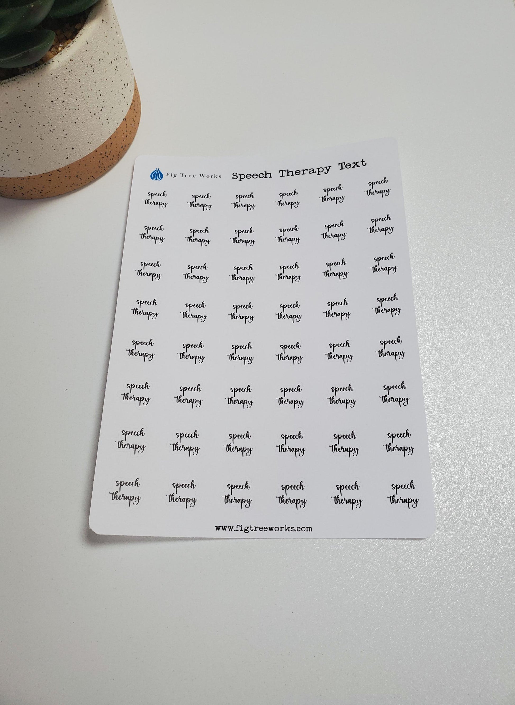 Speech Therapy Stickers | Appointment Reminder Stickers for Calendars, Planners, Agendas | Mini Scripts | Style A