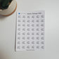 Speech Therapy Stickers | Appointment Reminder Stickers for Calendars, Planners, Agendas | Mini Scripts | Style A