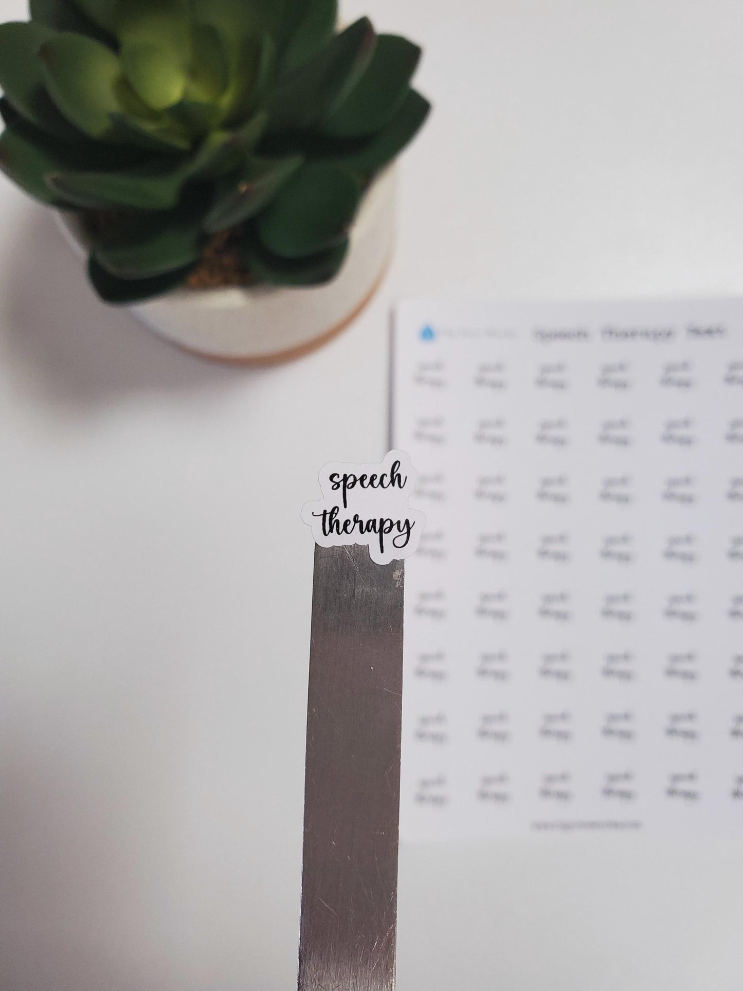 Speech Therapy Stickers | Appointment Reminder Stickers for Calendars, Planners, Agendas | Mini Scripts | Style A
