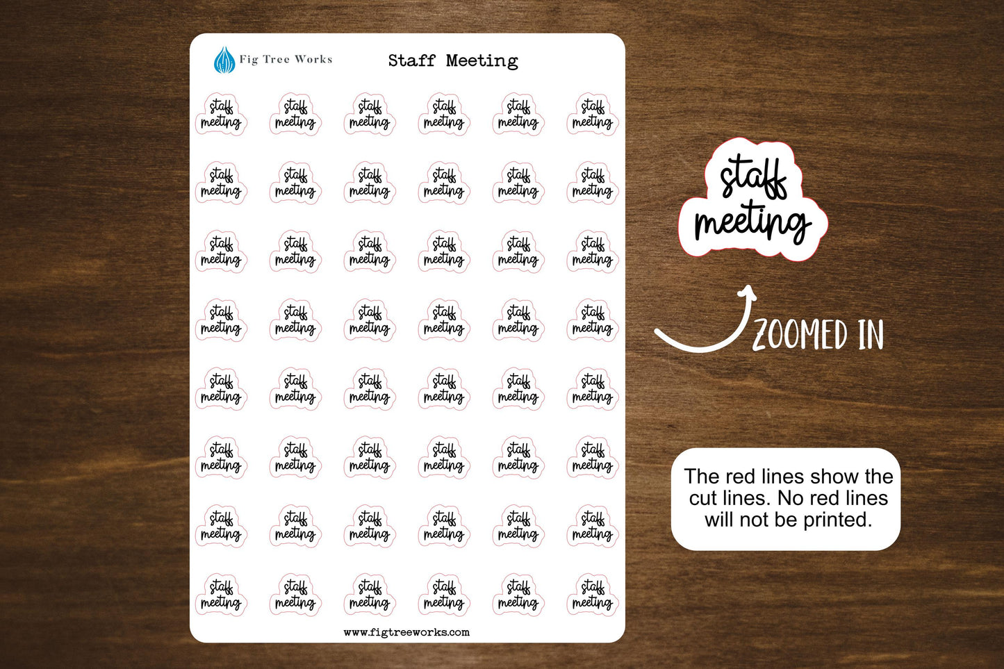 Staff Meeting Script Stickers