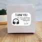 Music Thank You For Your Guidance, Patience, Dedication Label Sticker | Customizable Name | 3" x 2" Label