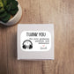 Music Thank You For Your Guidance, Patience, Dedication Label Sticker | Customizable Name | 3" x 2" Label