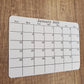 Small 5" x 3.5" Landscape Calendar Stickers for Planners and Journals | Sunday or Monday Start | Monthly Sticker, Matte Finish