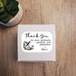 Hummingbird Thank You Label Sticker for Teachers, Staff, Mentors, Managers, Supervisors | Customizable Name | 3" x 2" Label