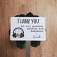 Music Thank You For Your Guidance, Patience, Dedication Label Sticker | Customizable Name | 3" x 2" Label